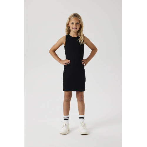 NAME IT KIDS zomerjurk gebreid zwart afbeelding
