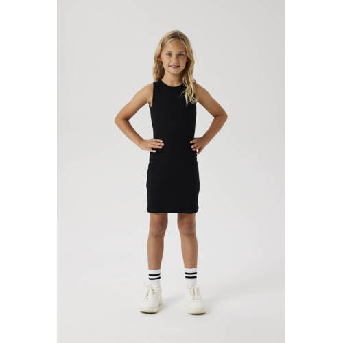 NAME IT KIDS zomerjurk gebreid zwart afbeelding