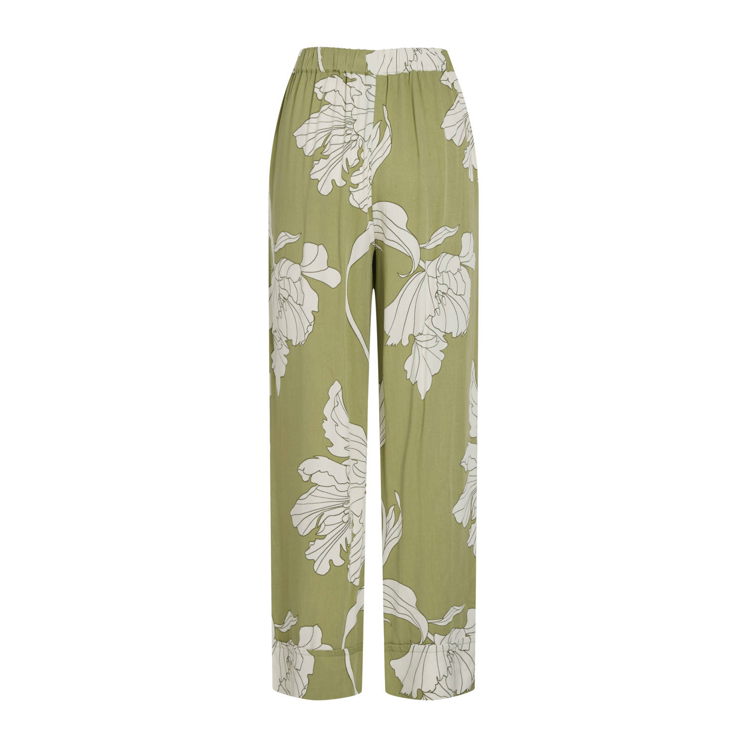 VILA high waist palazzo broek groen