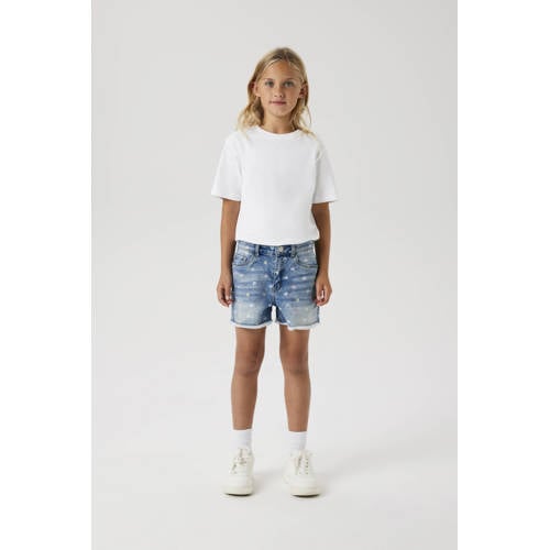 NAME IT KIDS mom denim short medium blue denim afbeelding