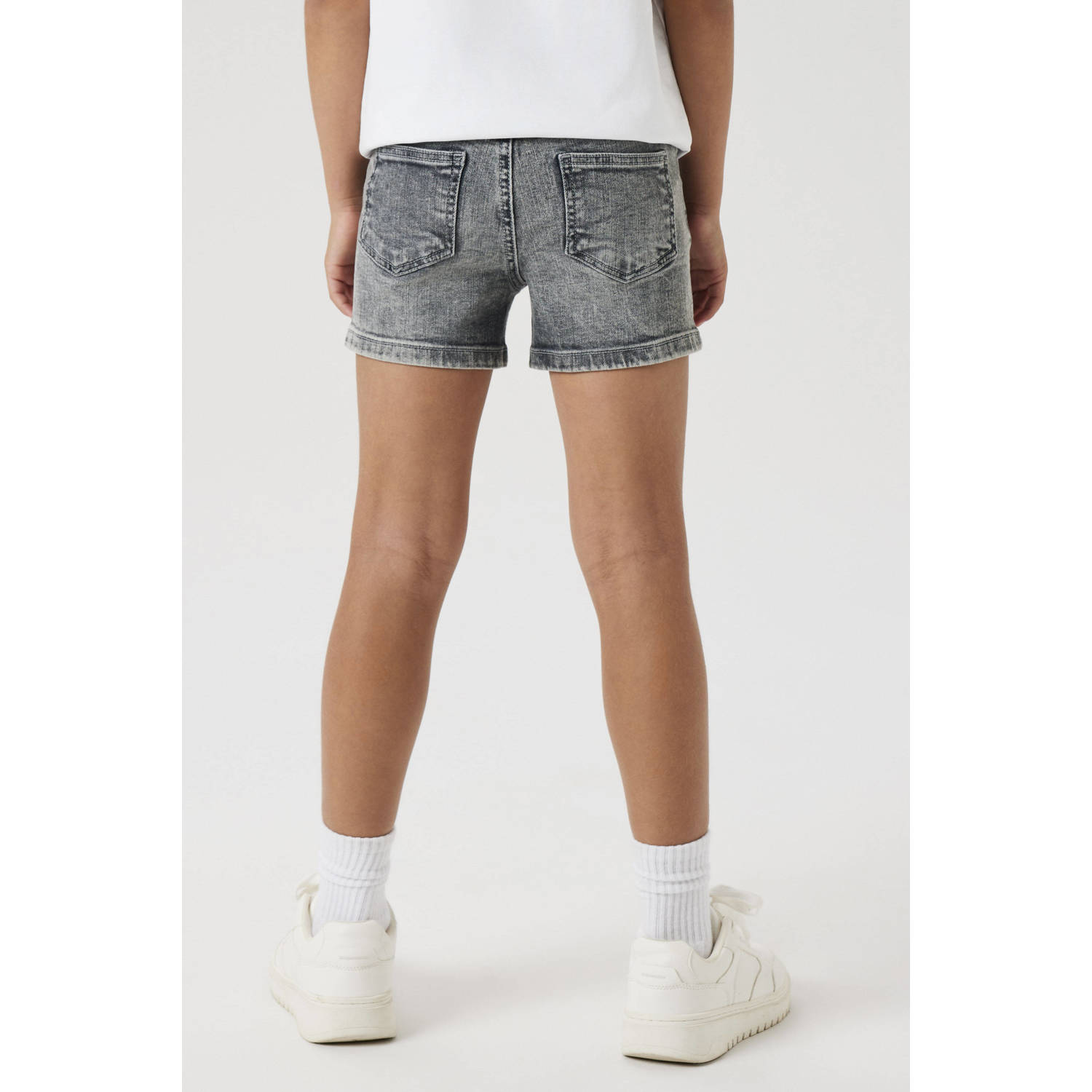 NAME IT KIDS slim denim short grey denim