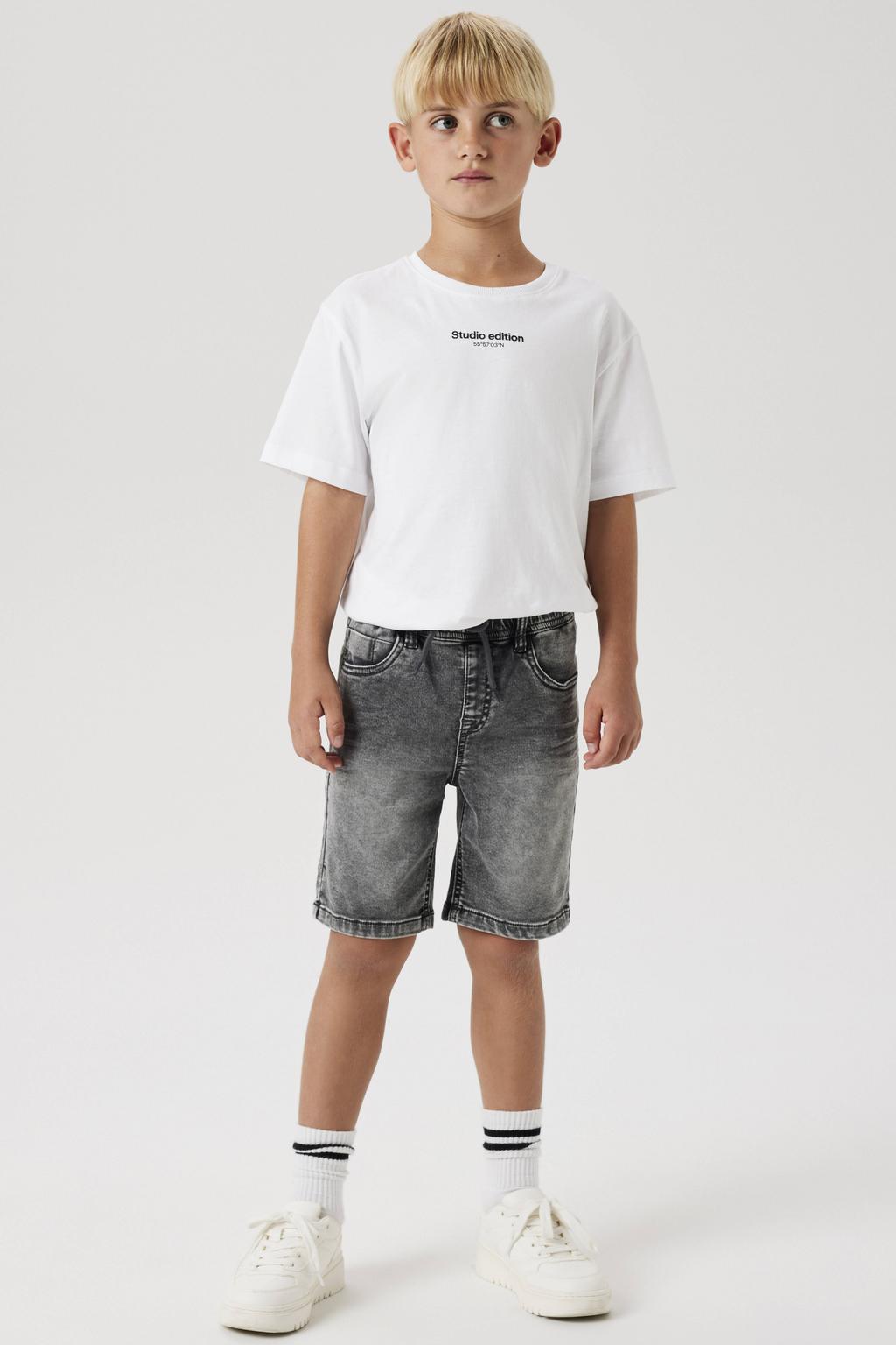 NAME IT KIDS regular denim short grey denim