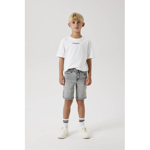 NAME IT KIDS slim denim short grey denim afbeelding