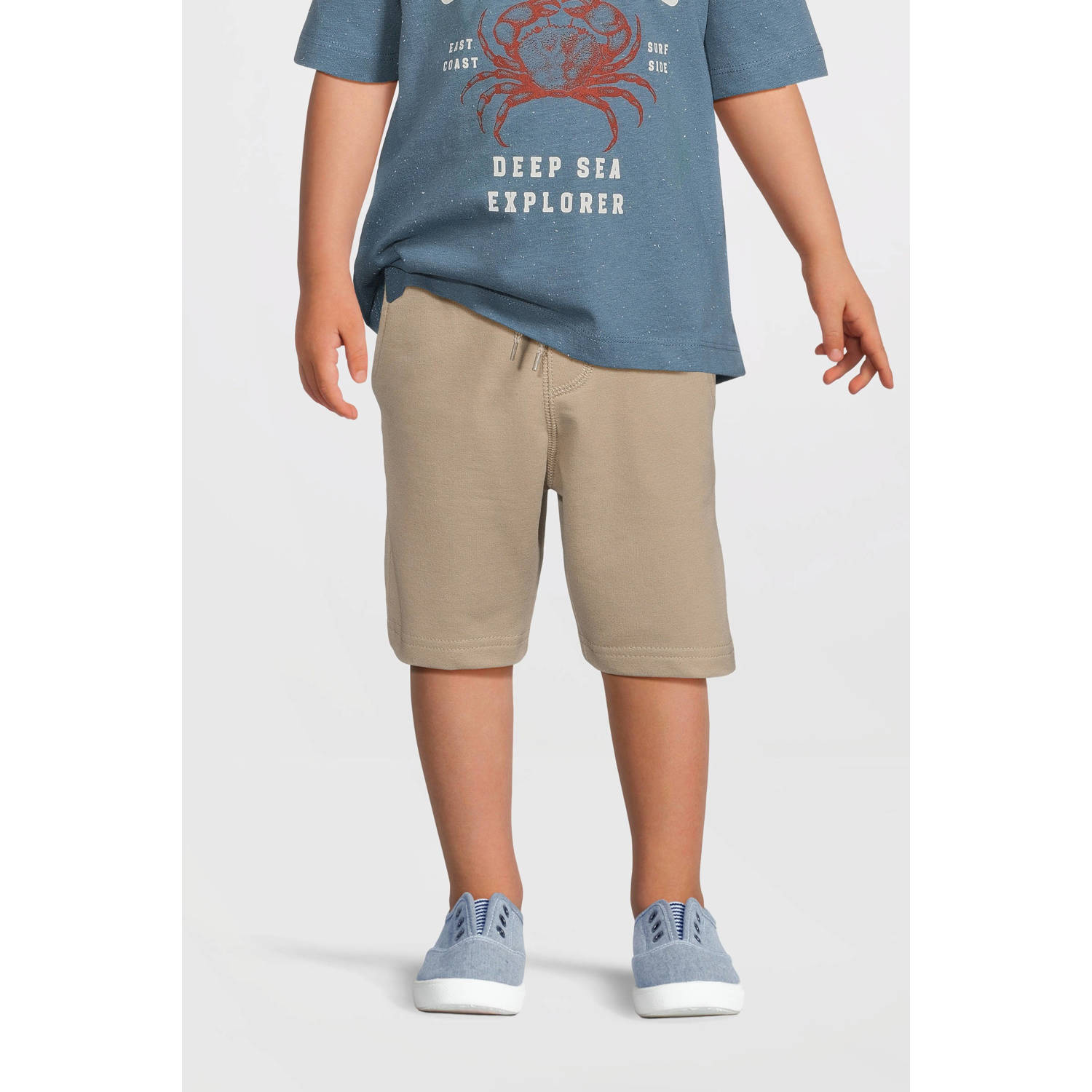 NAME IT KIDS slim sweatshort beige