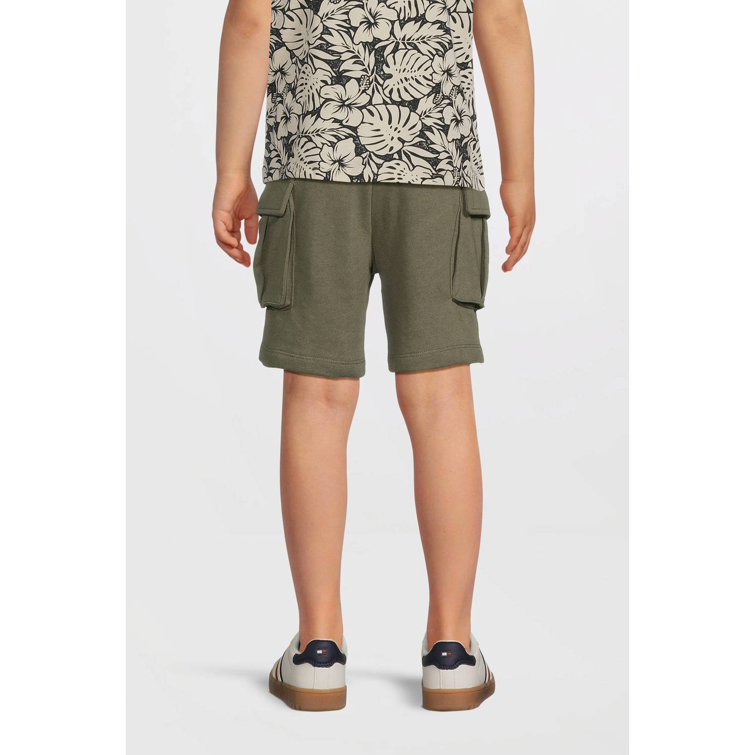 NAME IT KIDS sweatshort olijfgroen
