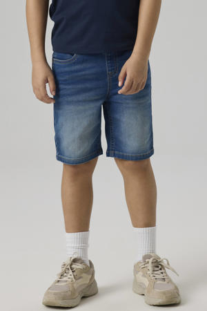 regular denim short dark blue denim