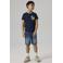 NAME IT KIDS regular denim short dark blue denim