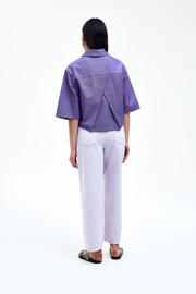 thumbnail: CKS blouse paars met pailletten