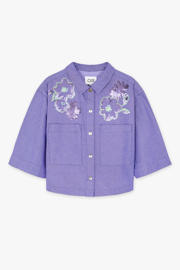 thumbnail: CKS blouse paars met pailletten