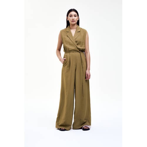 CKS regular jumpsuit olijfgroen afbeelding