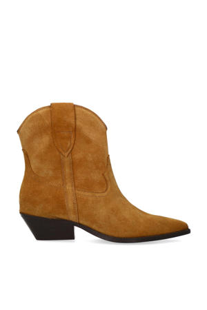 suède cowboylaarzen cognac