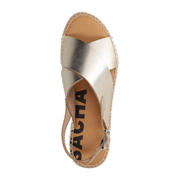 thumbnail: Sacha leren espadrilles goud