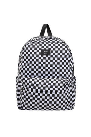 rugzak Old Skool Check zwart/wit