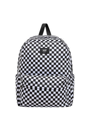 rugzak Old Skool Check zwart/wit