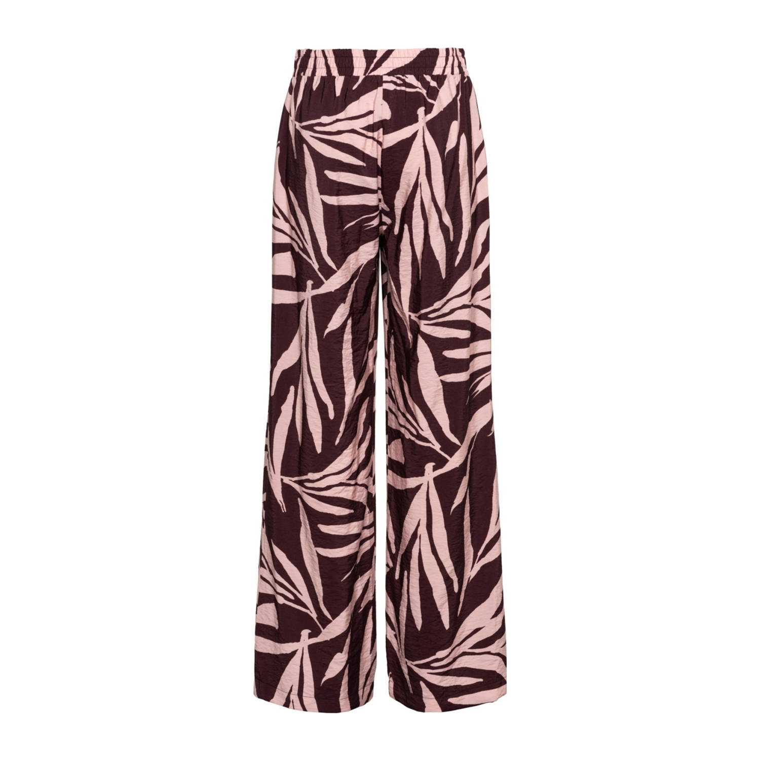 &Co Woman straight regular waist casual broek donkerpaars