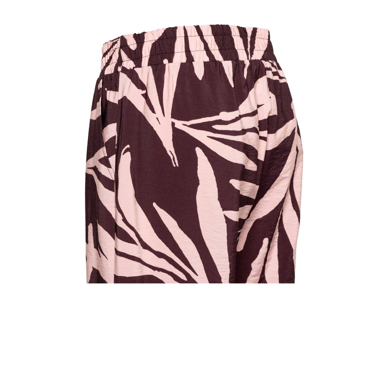 &Co Woman straight regular waist casual broek donkerpaars