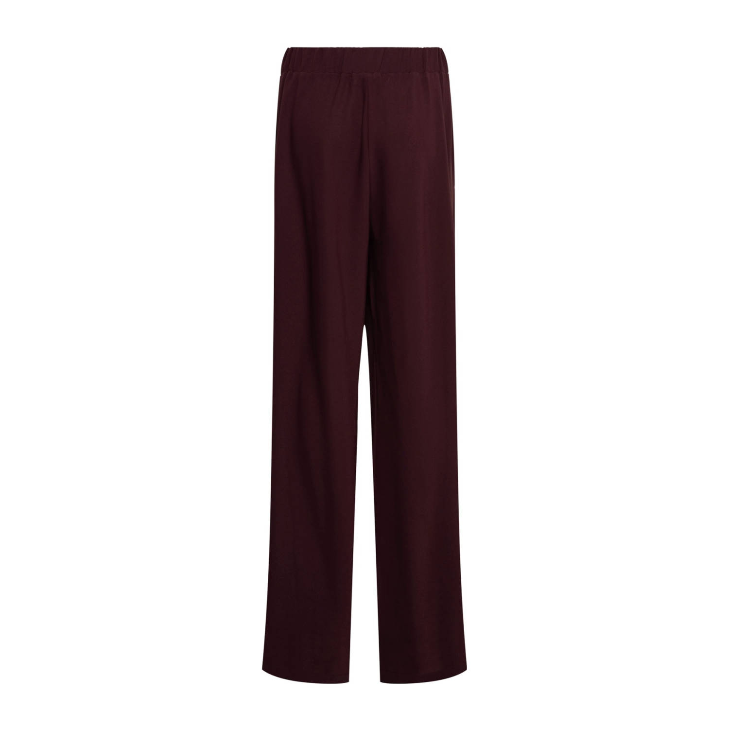 &Co Woman straight regular waist casual broek donkerpaars