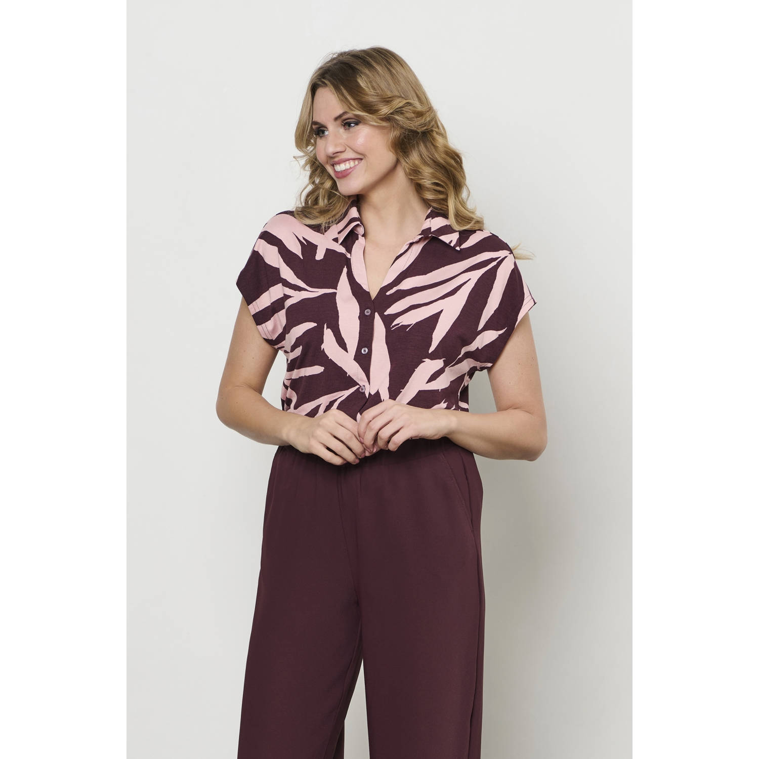&Co Woman blouse donkerrood