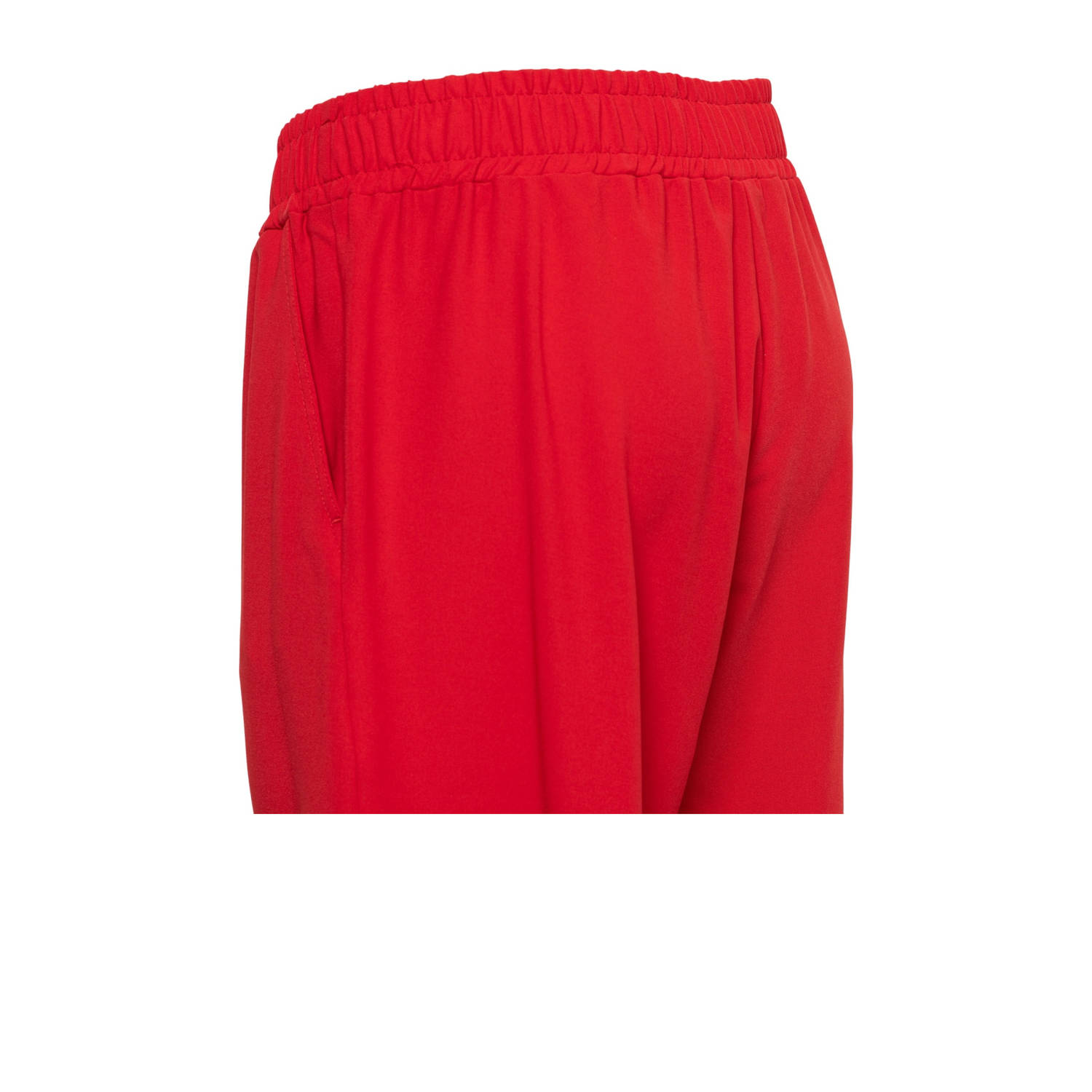 &Co Woman straight regular waist casual broek rood