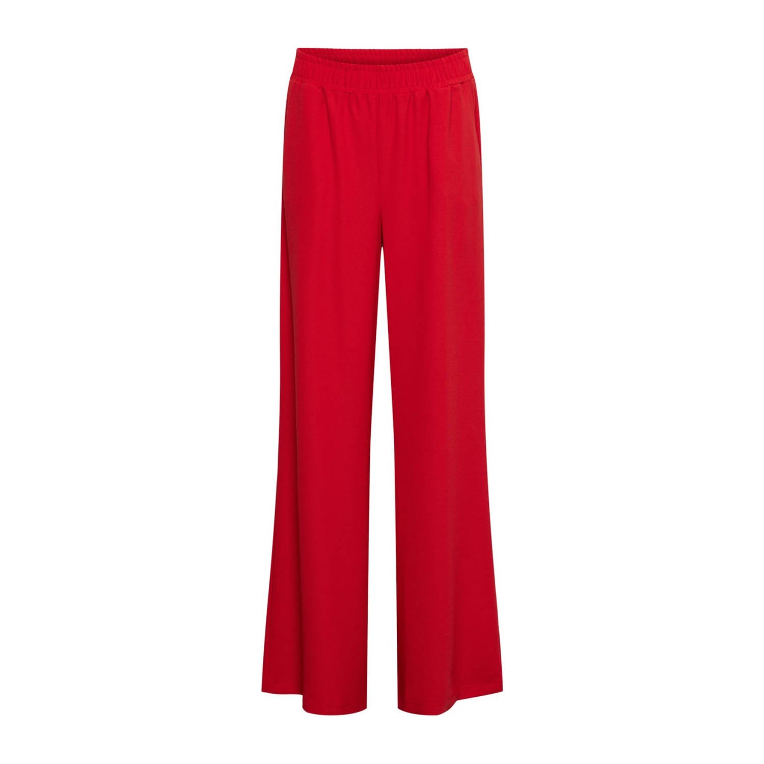 &Co Woman straight regular waist casual broek rood