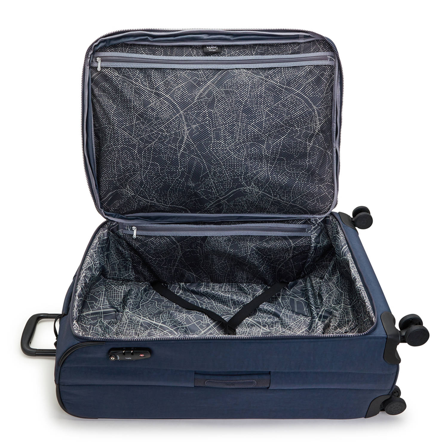 Kipling trolley New Youri 76 cm. donkerblauw