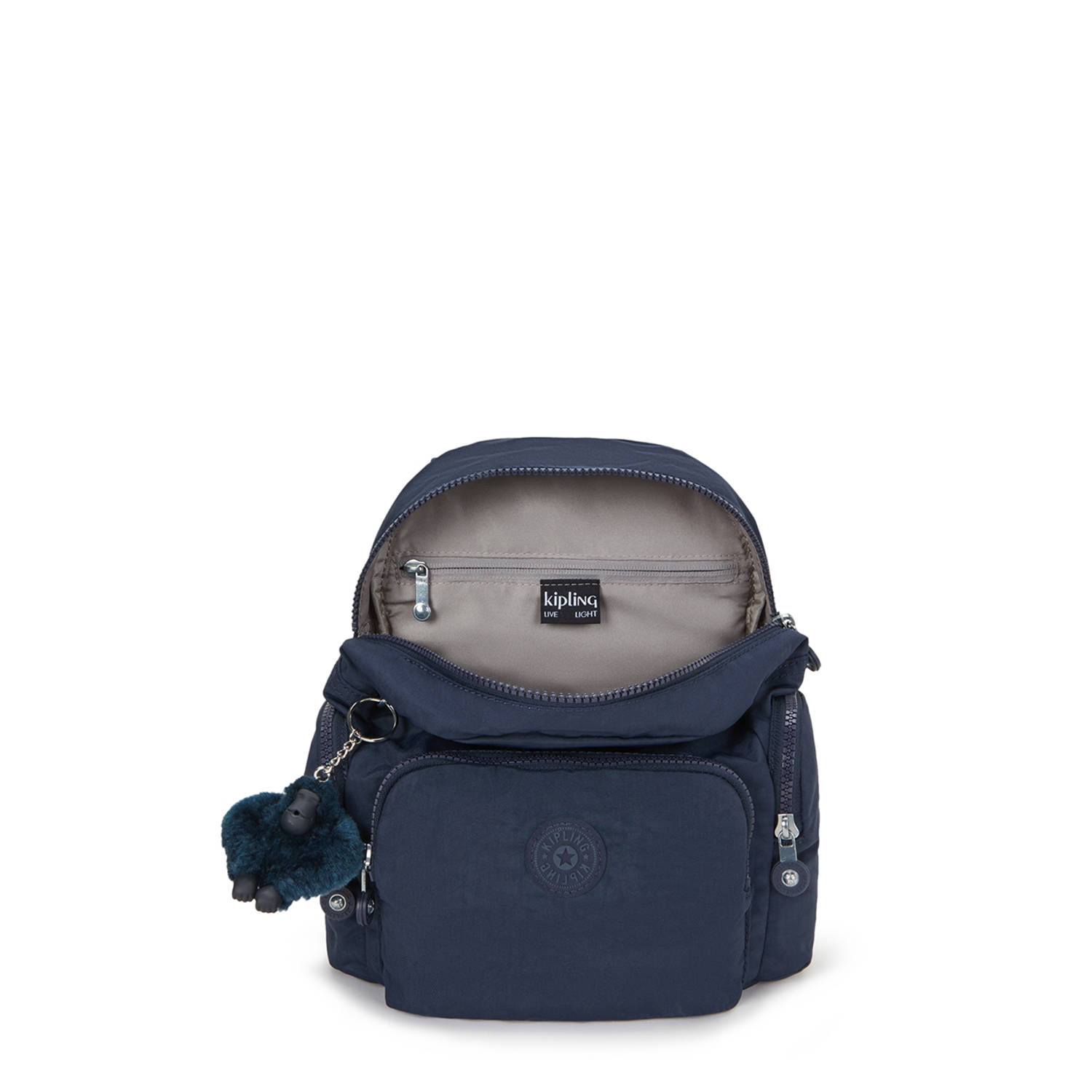 Kipling rugzak City Zip Mini donkerblauw