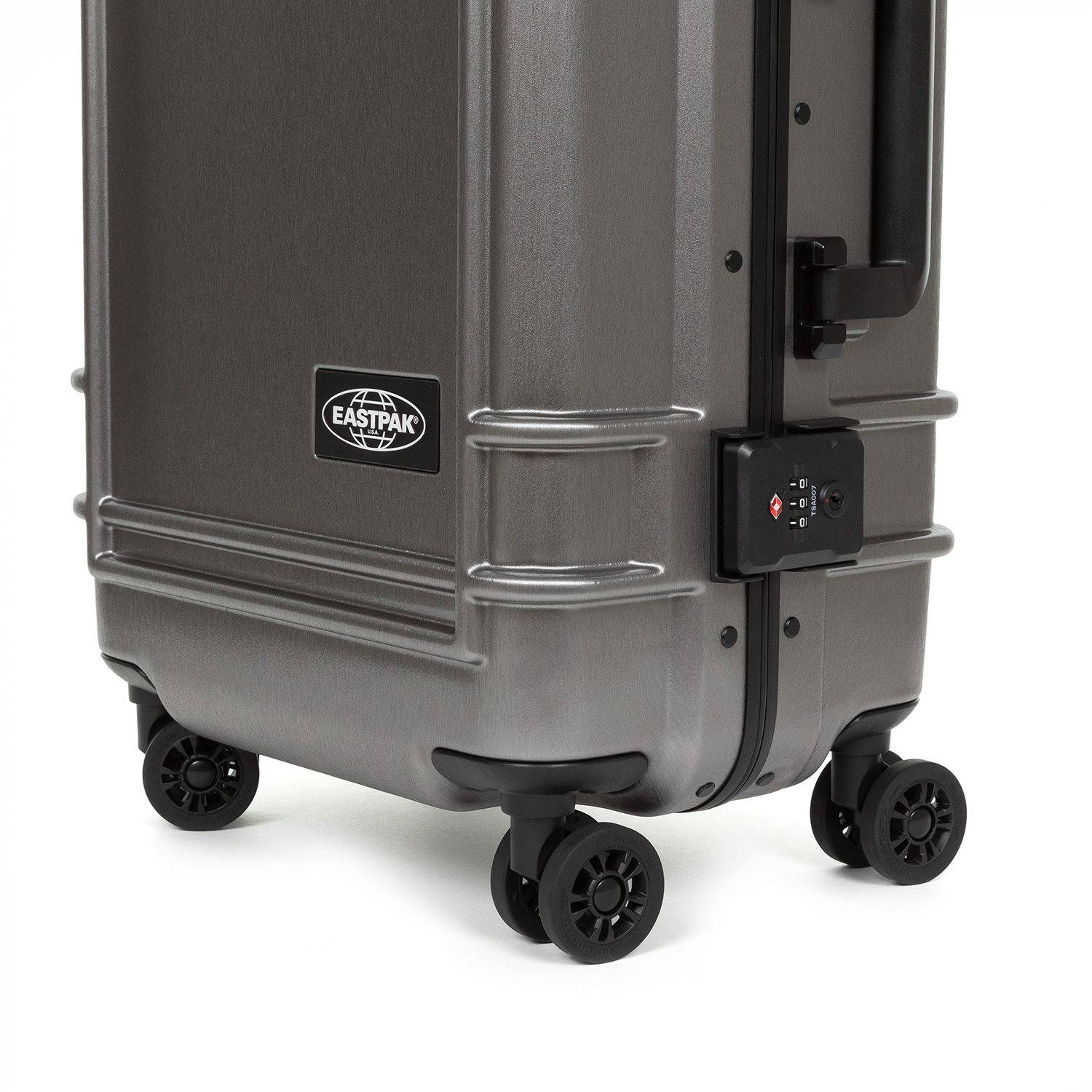Eastpak Hardshell-trolley RESIST'R CASE S BRUSHED METAL Reisbagage handbagage-koffer TSA-cijferslot
