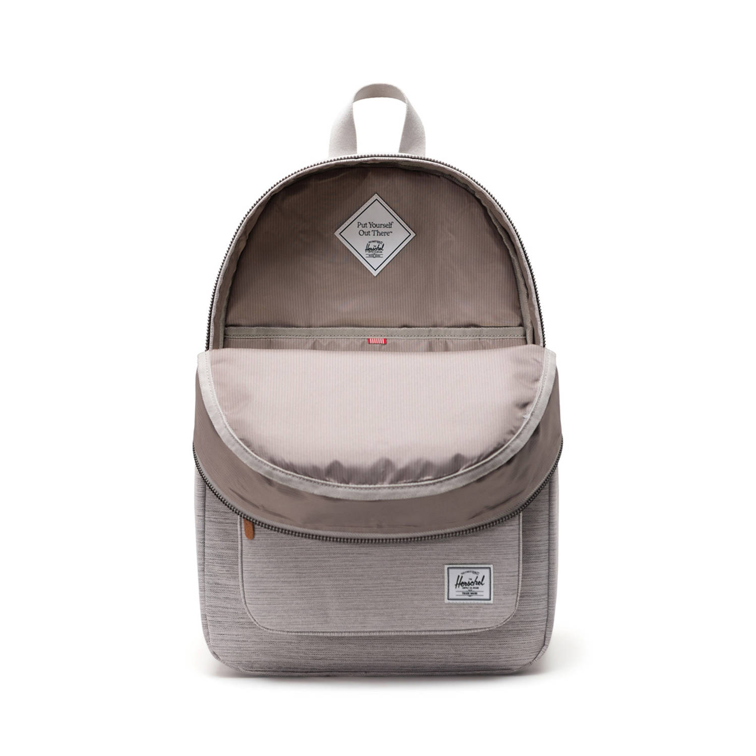 Herschel rugzak Settlement light grey crosshatch