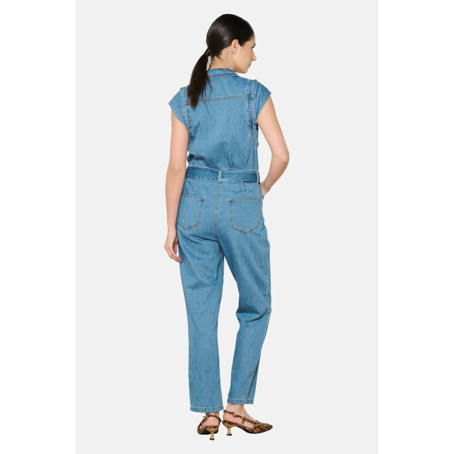 LOLALIZA denim jumpsuit medium blue denim