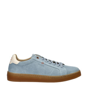 Wave  suède sneakers lichtblauw