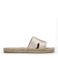 Sacha leren slippers goud