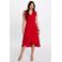 Morgan midi jurk rood