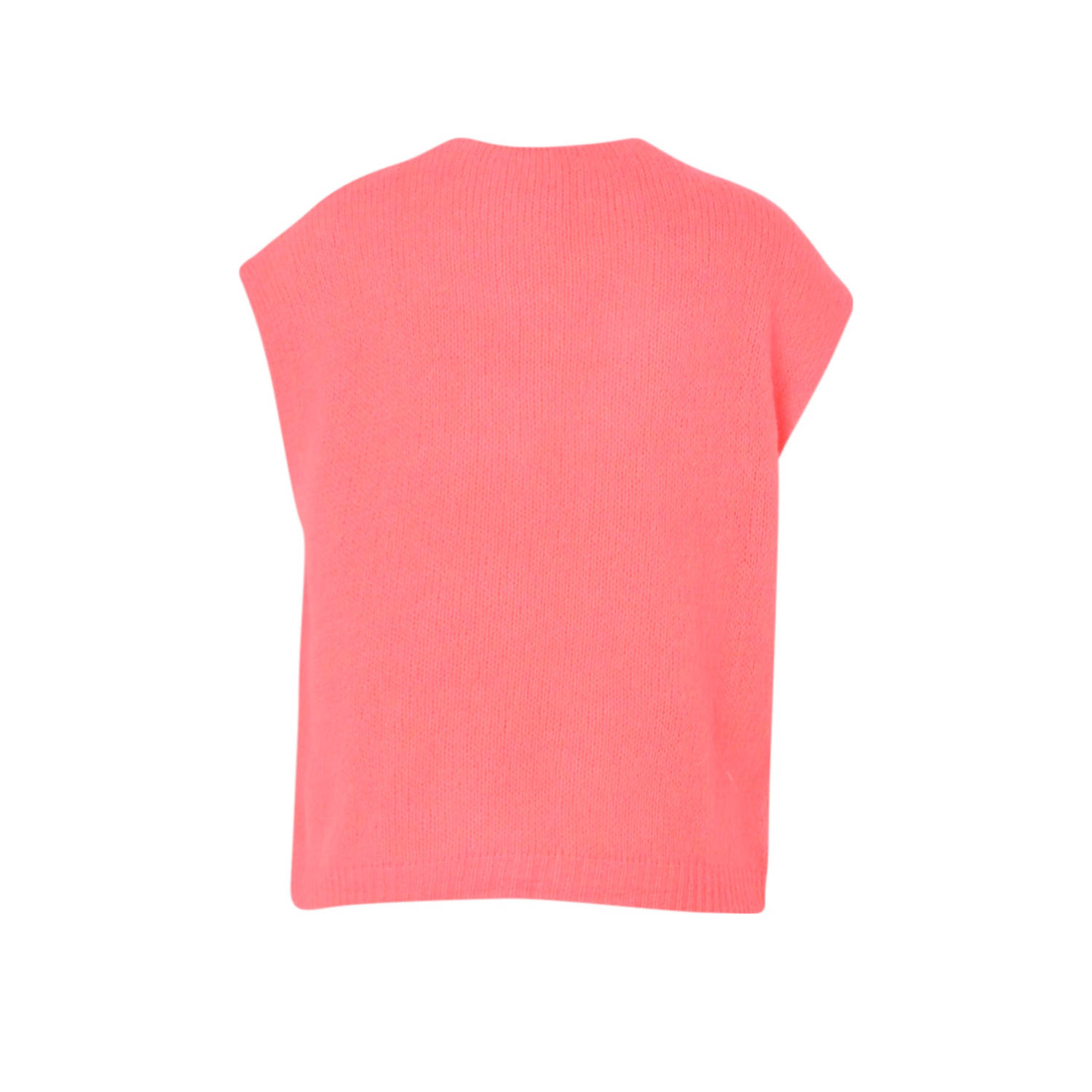 Paprika vest oranje fijn gebreid