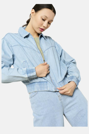 bomberjack light blue denim