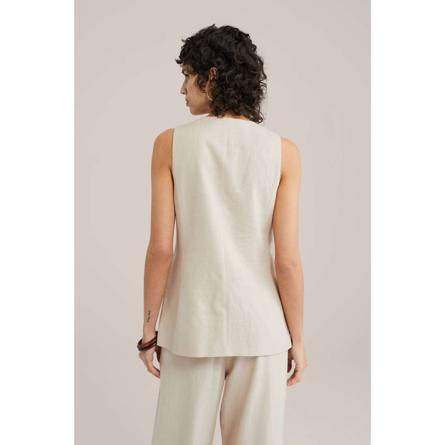 WE Fashion gilet beige
