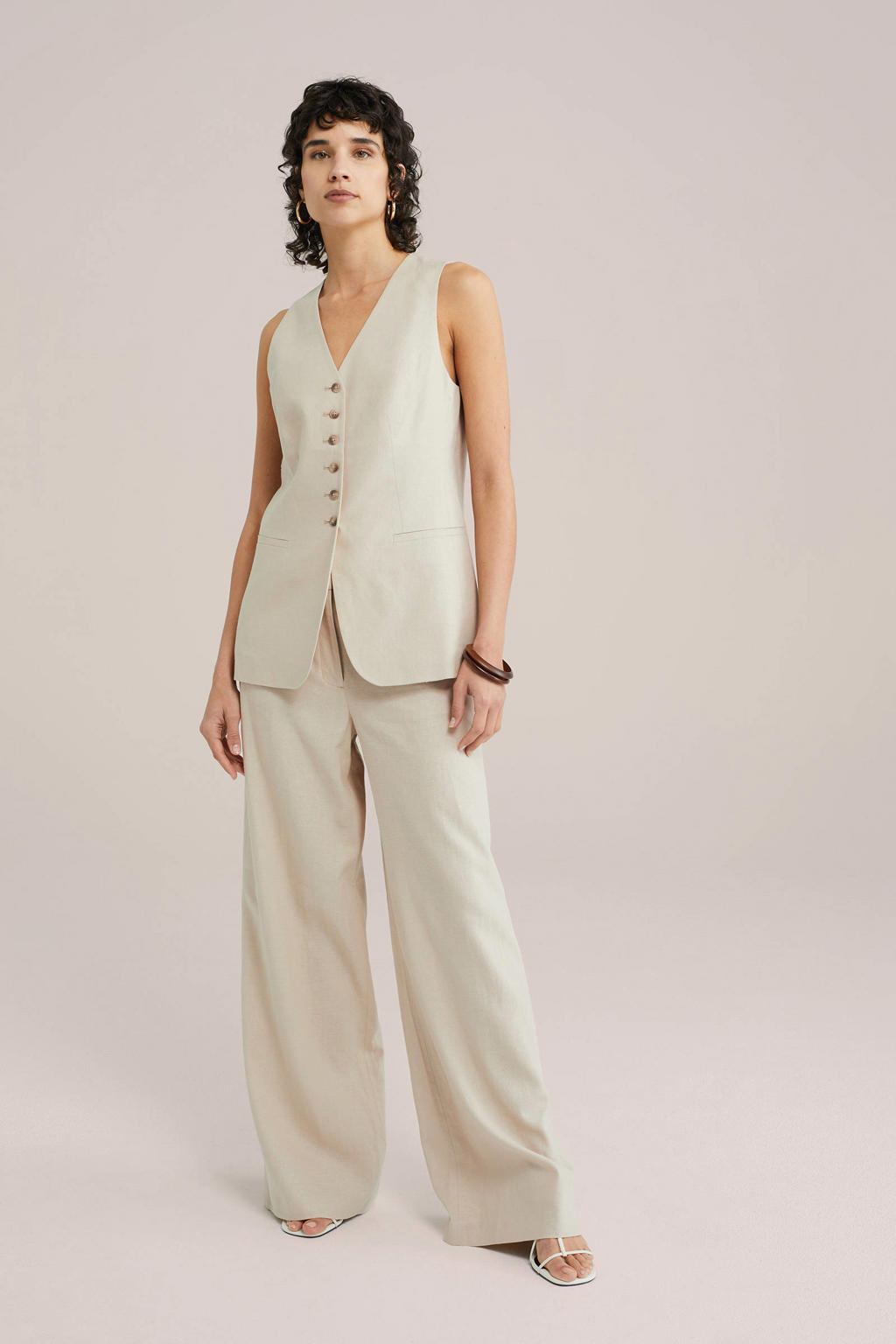 WE Fashion gilet beige