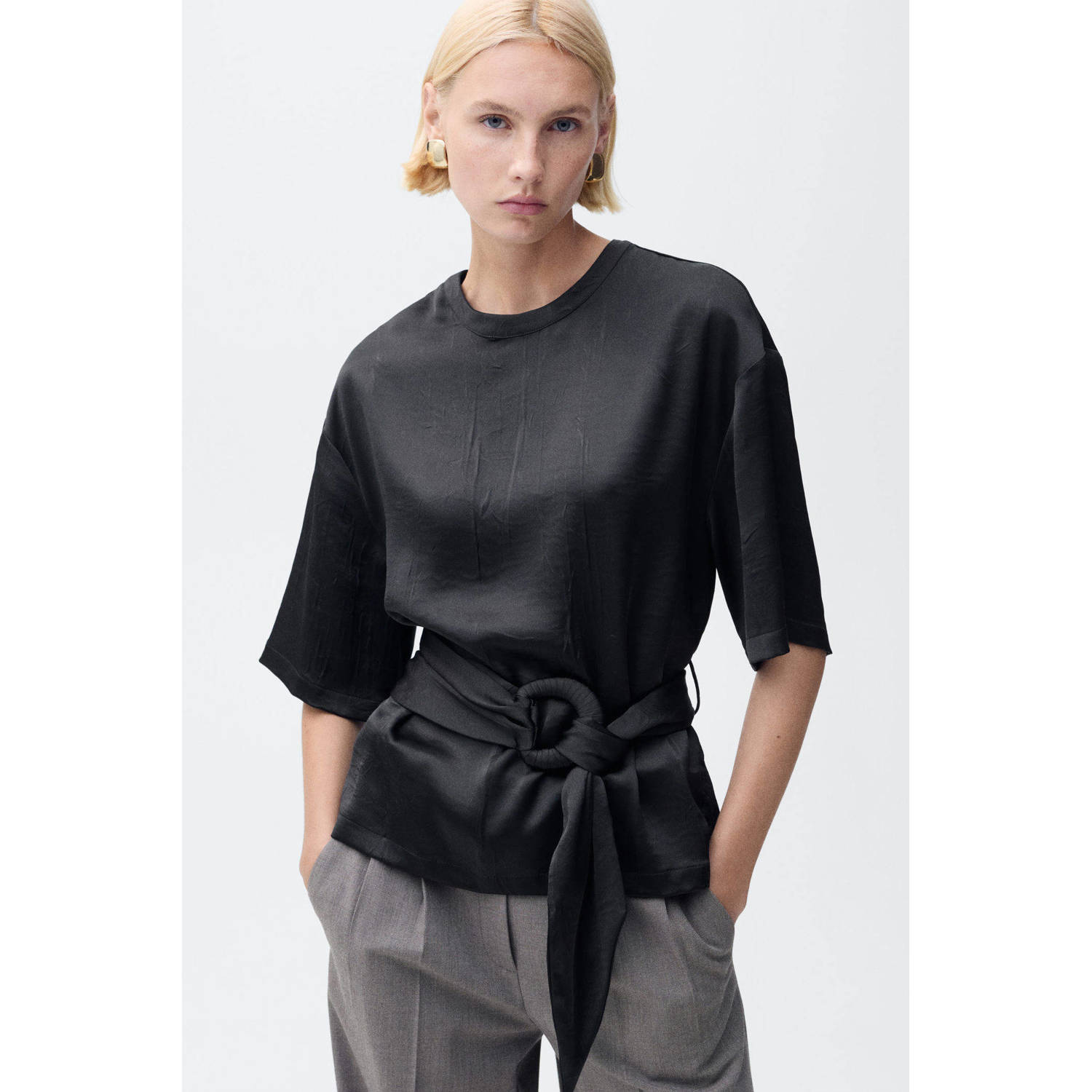 Mango top zwart