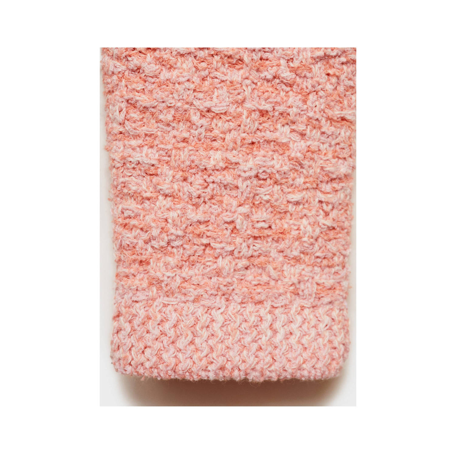 Mango gebreid vest lichtroze