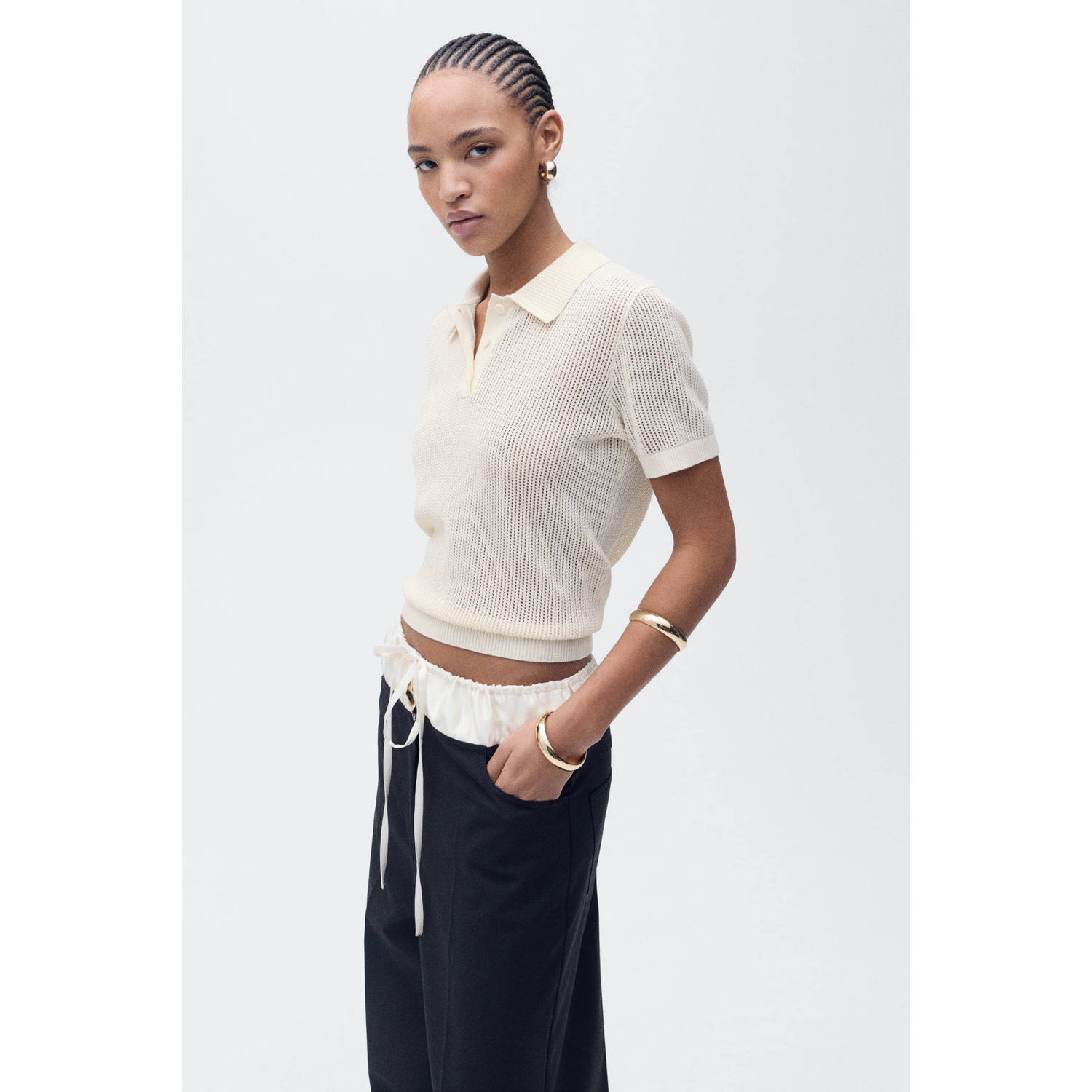 Mango top gebreid
