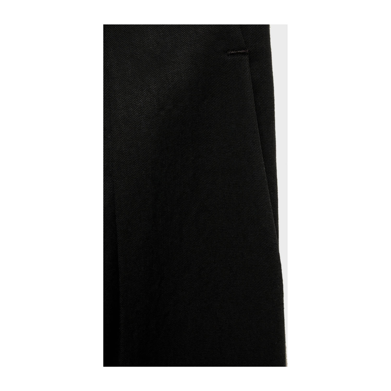 Mango wide leg high waist pantalon zwart
