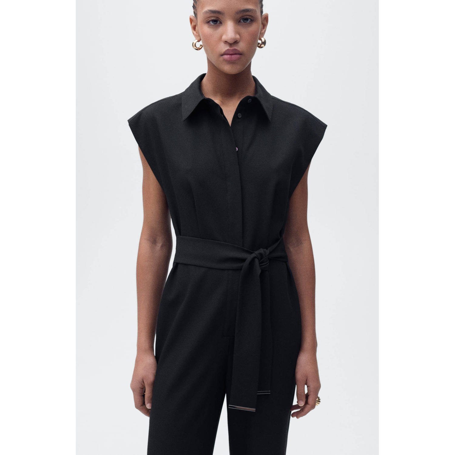 Mango jumpsuit zwart