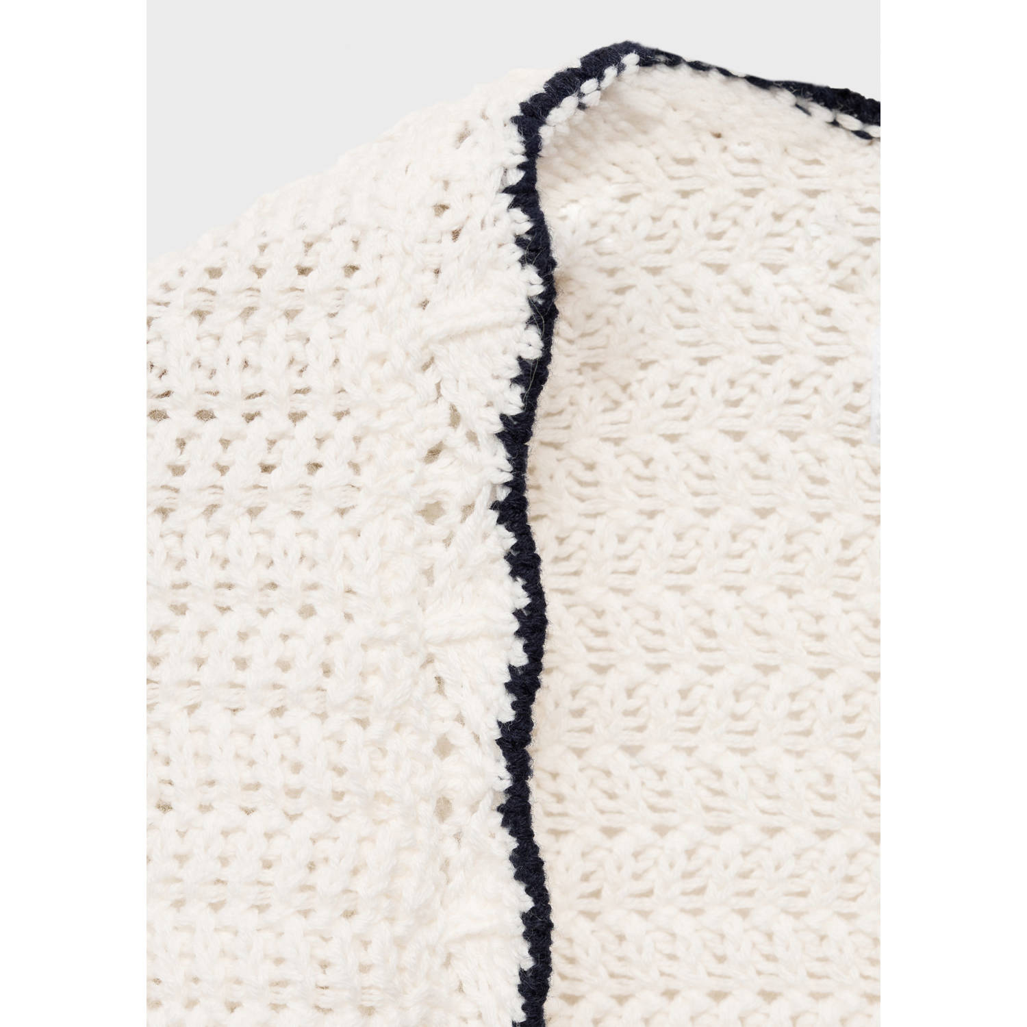 Mango Kids vest wit gebreid