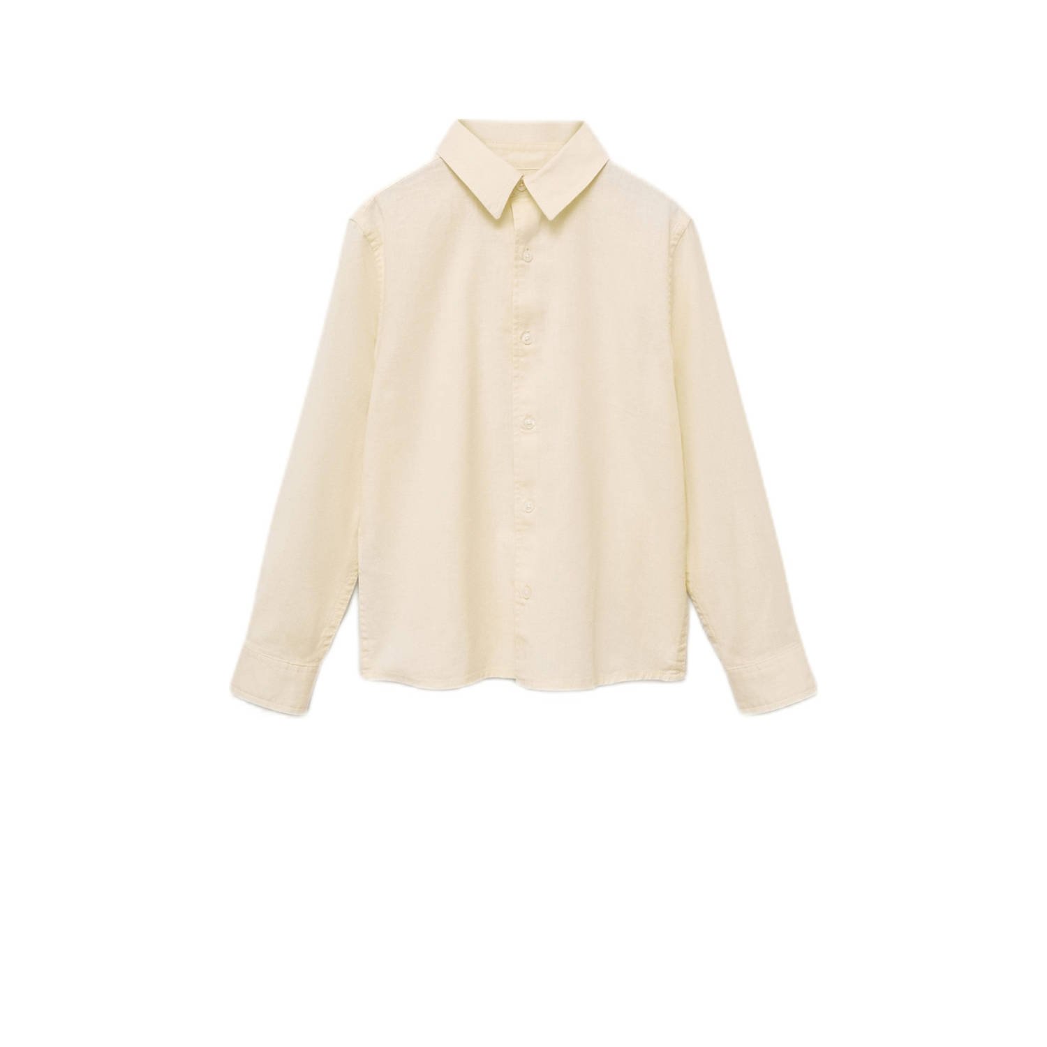 Mango Kids overhemd lichtgeel