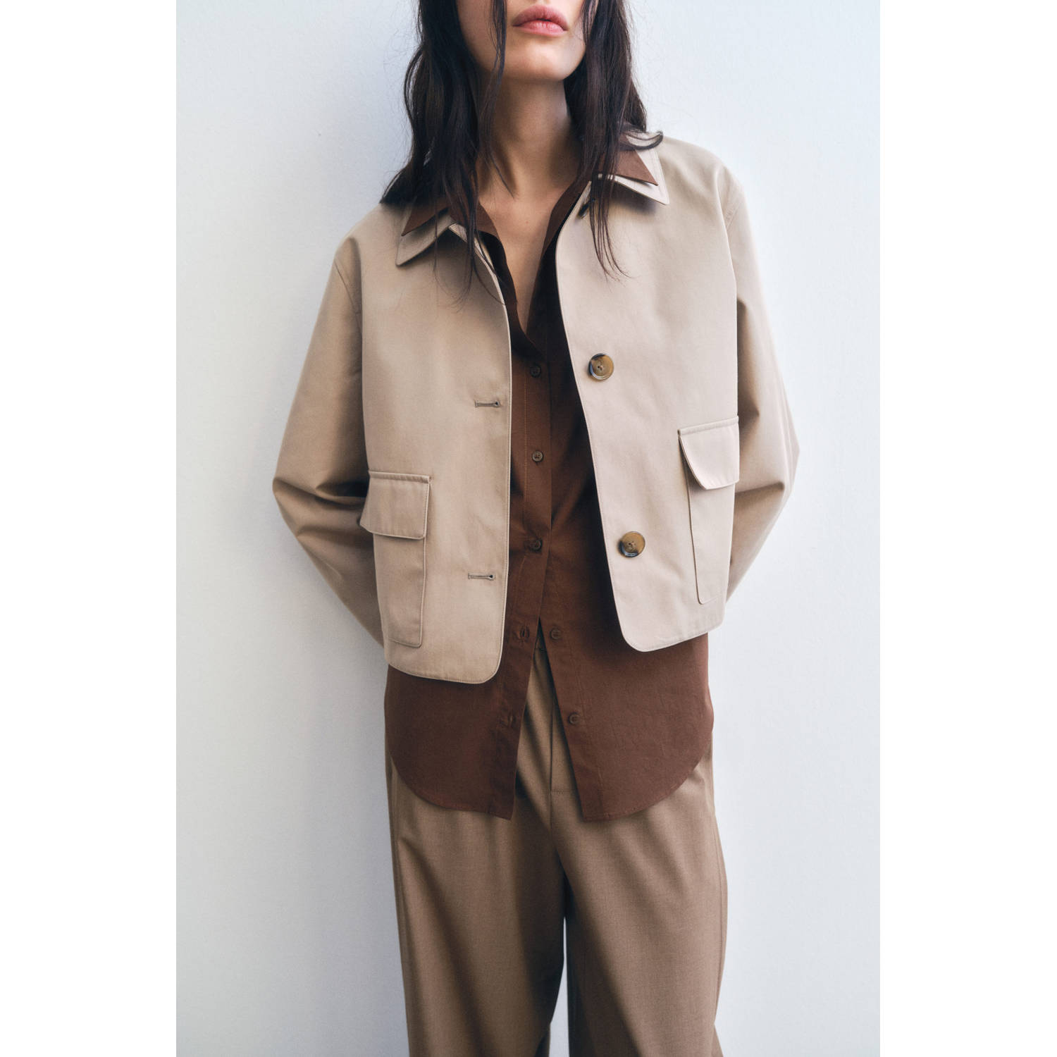 Mango jasje beige