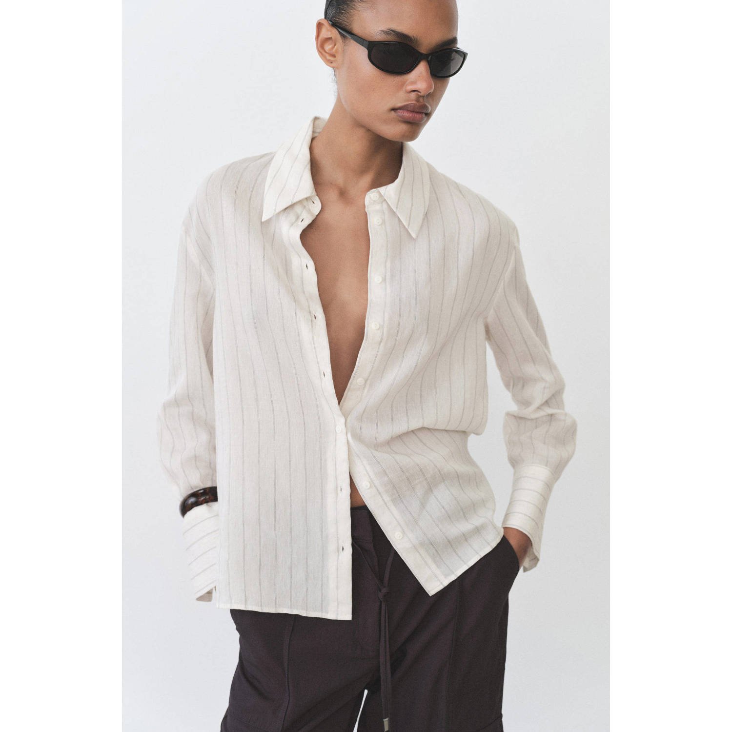 Mango blouse ecru