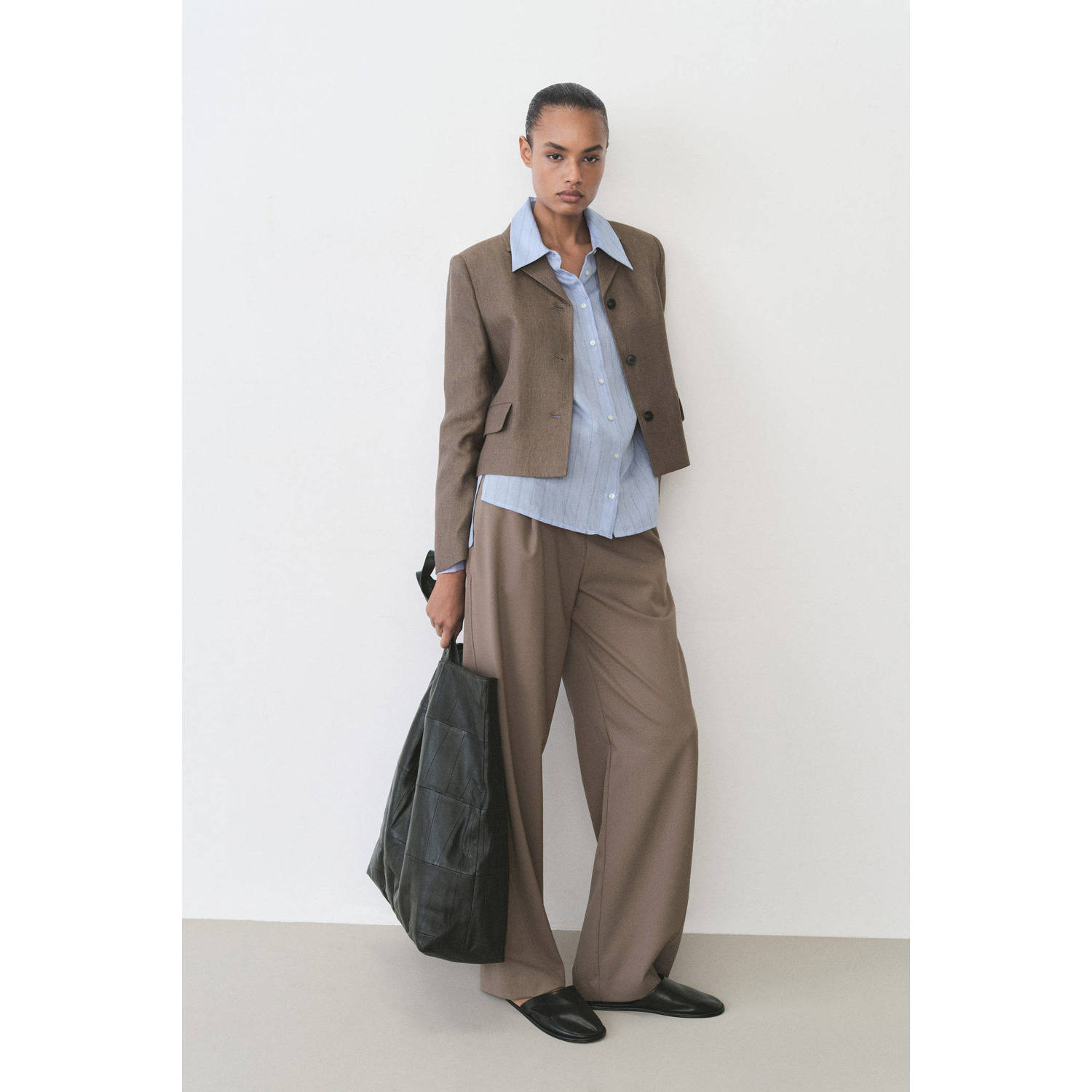Mango blouse lichtblauw