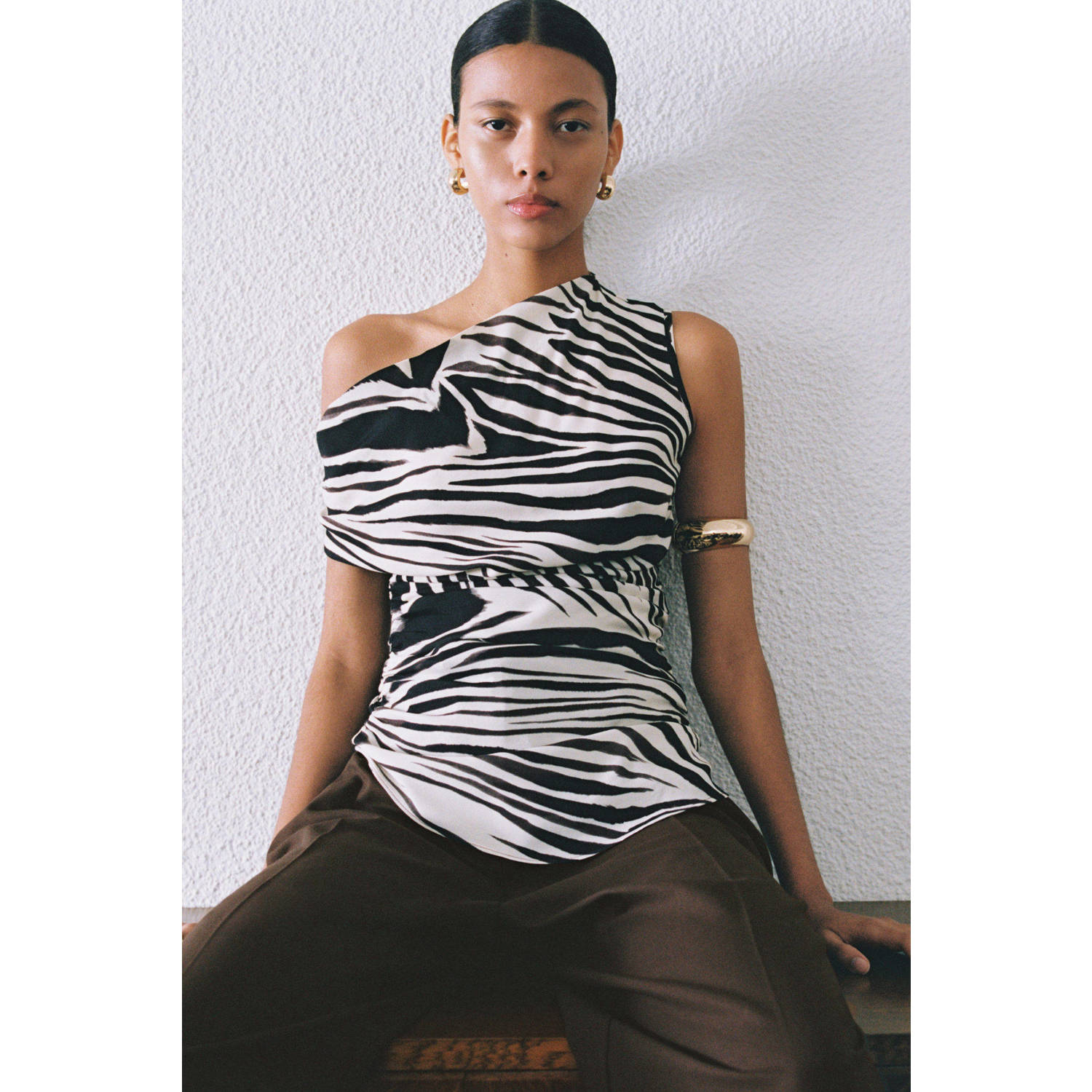 Mango top ecru
