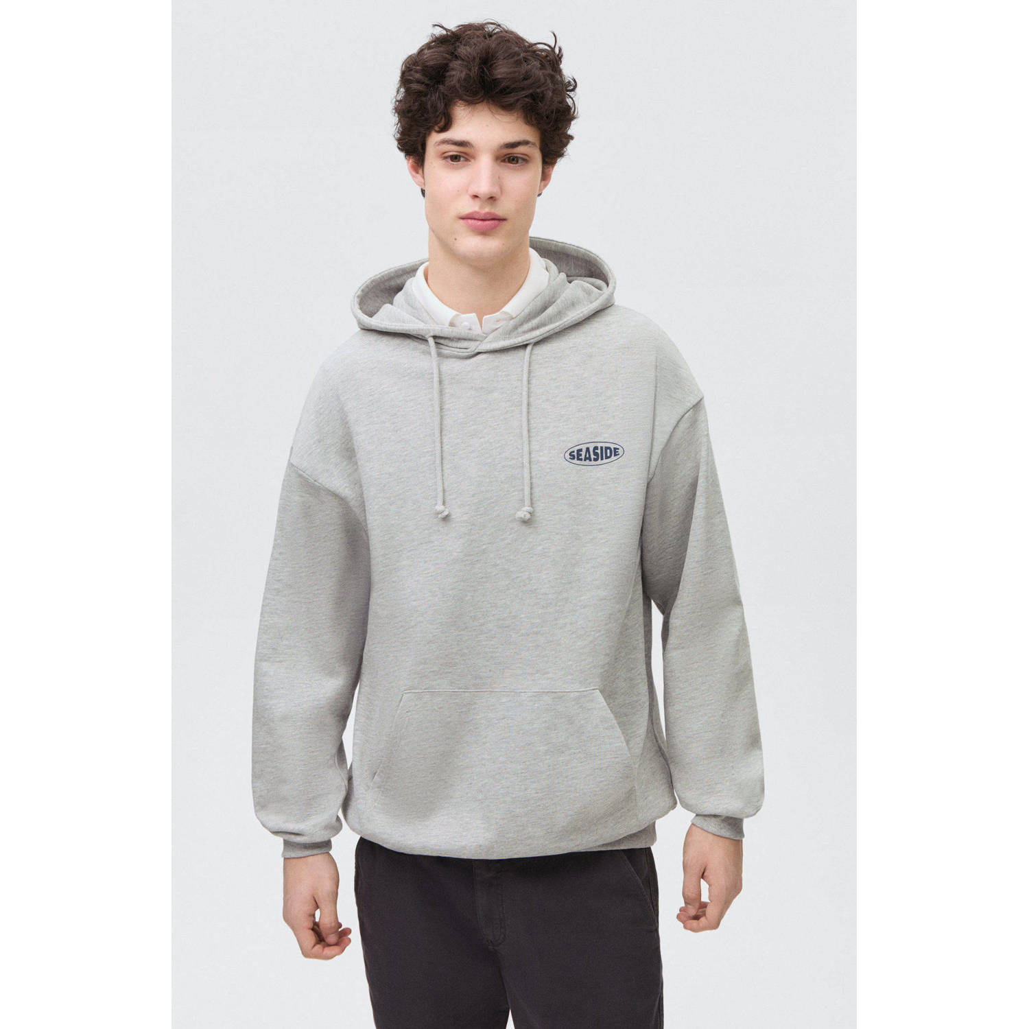 MANGO TEEN hoodie grijs melange