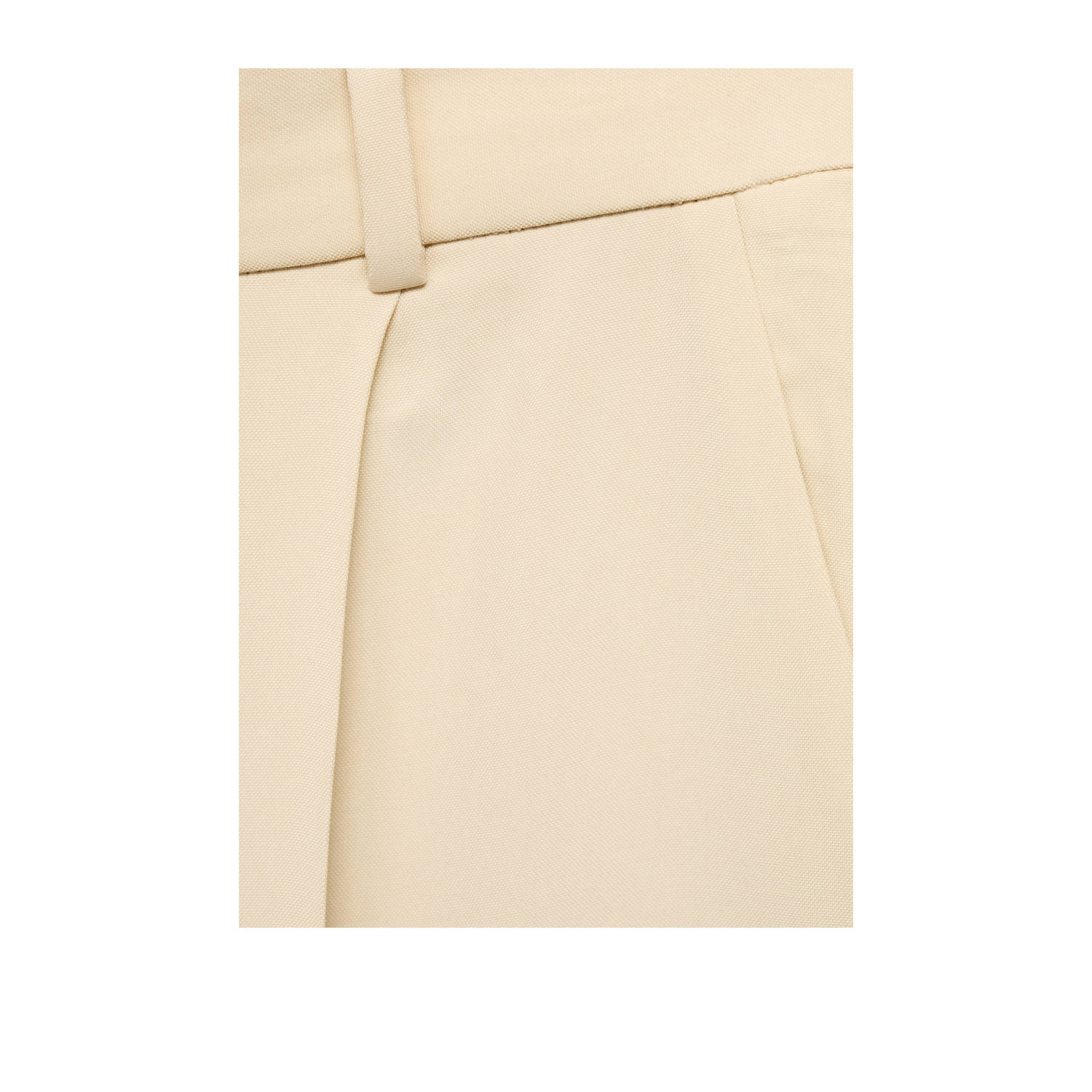 Mango wide leg high waist pantalon lichtgeel