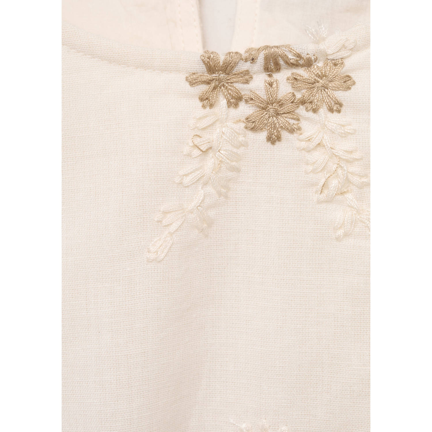 Mango Kids korte jurk beige
